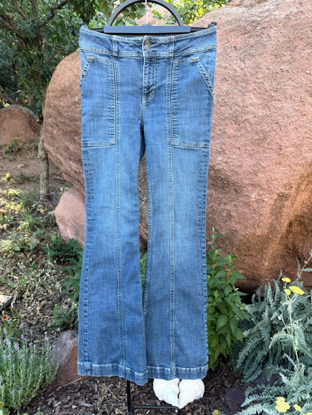 Anthropologie Pilcro and the Letterpress High Rise Bootcut Jeans Sz 29